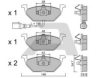 AISIN BPVW-1009 Brake Pad Set, disc brake